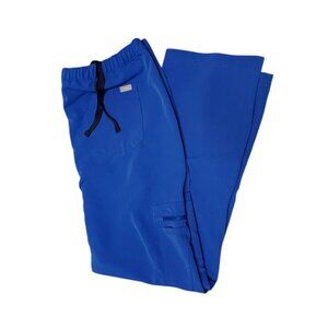 FIGS Technical Collection Cairo Cargo Scrub Pants Royal Blue Mens XL TALL Zipper